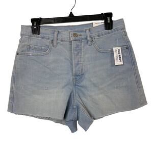 Old Navy Ski Hi A-Line Light Blue Denim Shorts Size 6